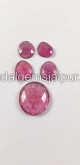 Rubellite Rose Cut Slices